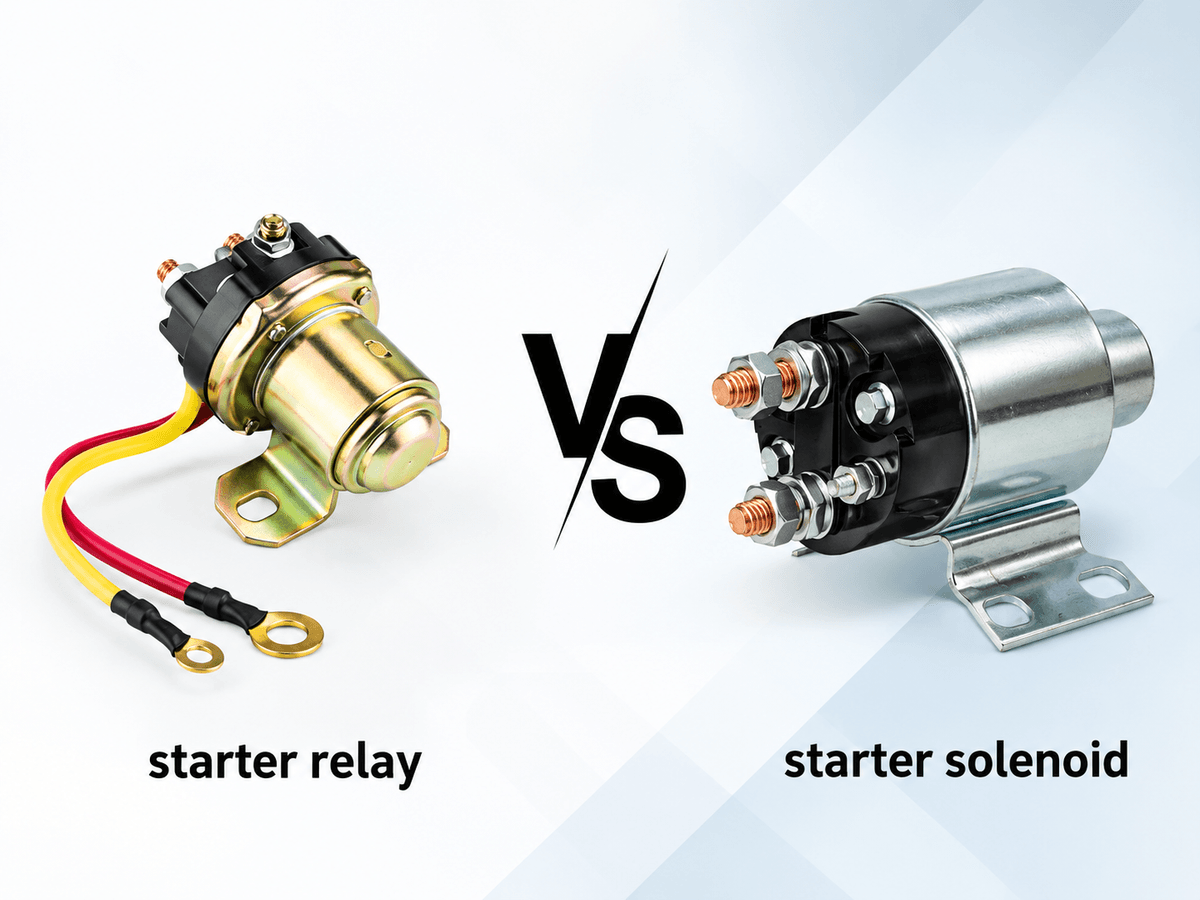 starter solenoid vs starter relay