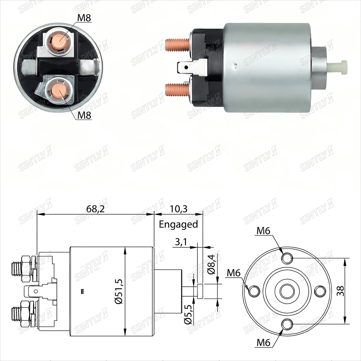Starter Solenoid XTLSS3-995