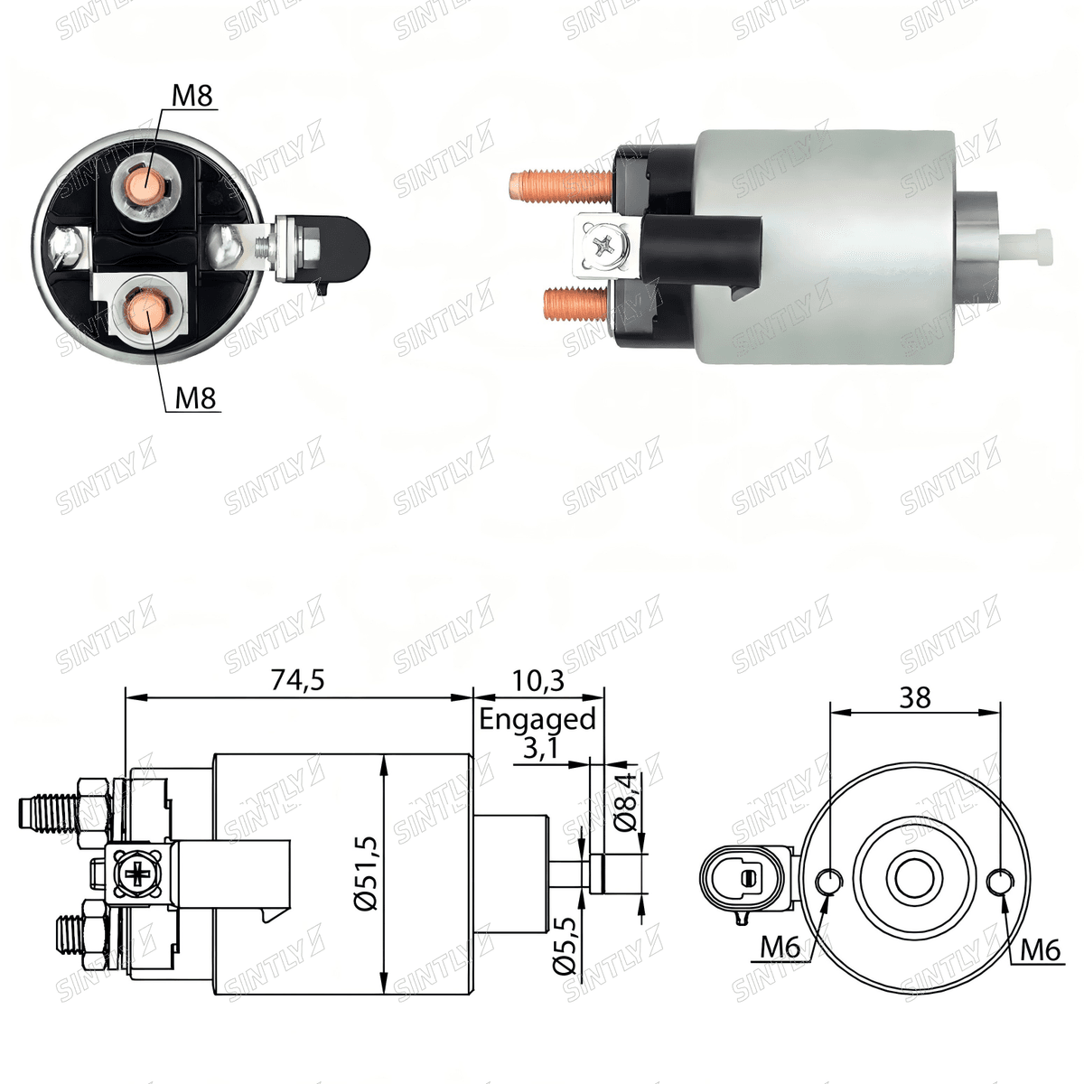 Starter Solenoid XTLSS7-695