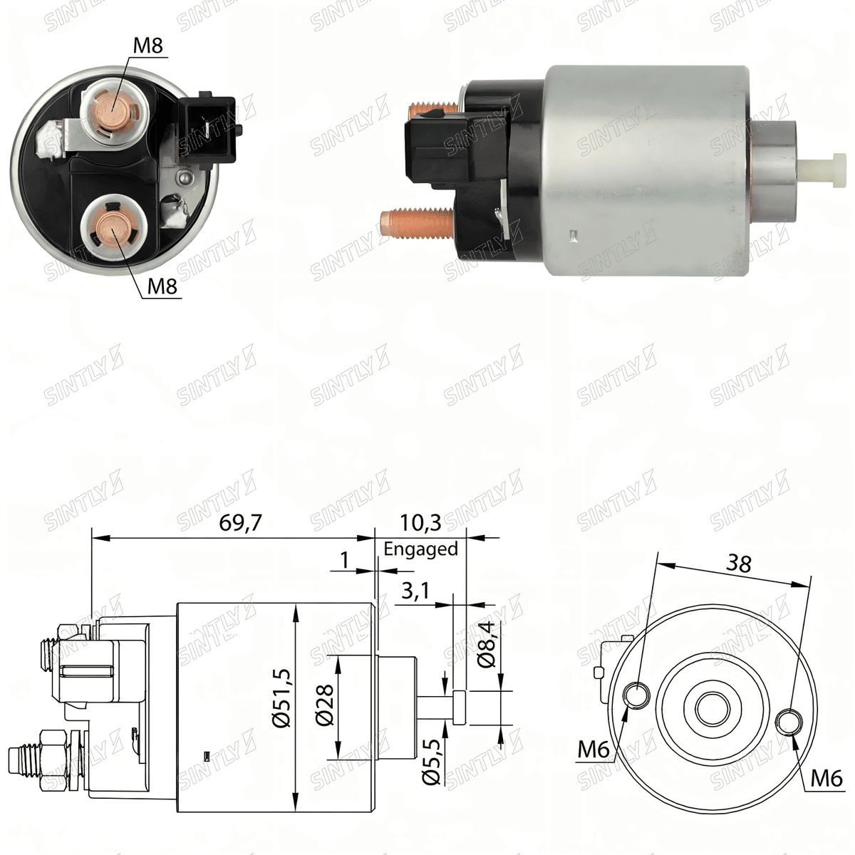 Starter Solenoid XTLSS996