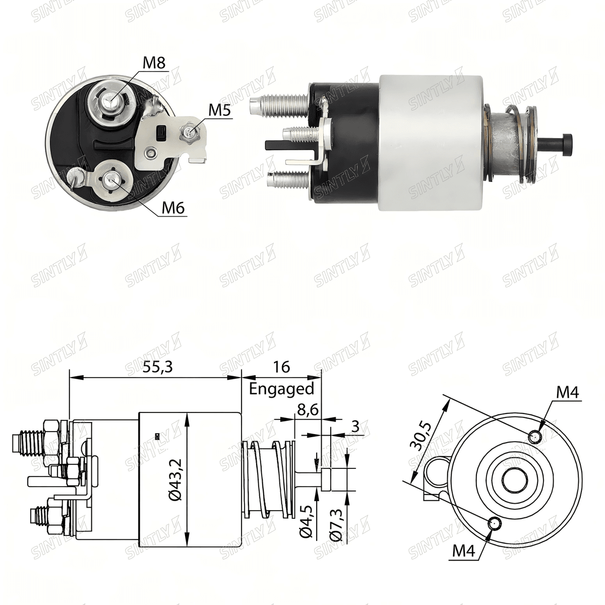 Starter Solenoid XTLSS8-391