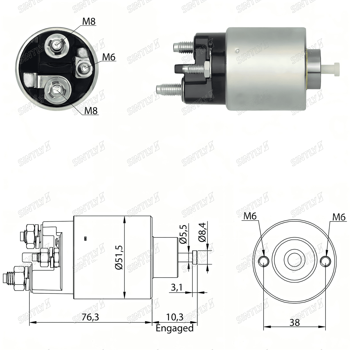 Starter Solenoid XTLSS8-993