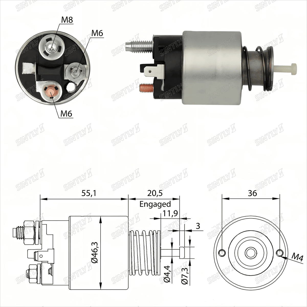 Starter Solenoid XTLSS3-261