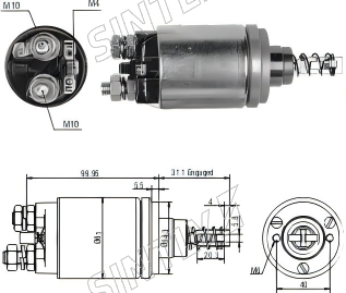 Starter Solenoid XTLSS642