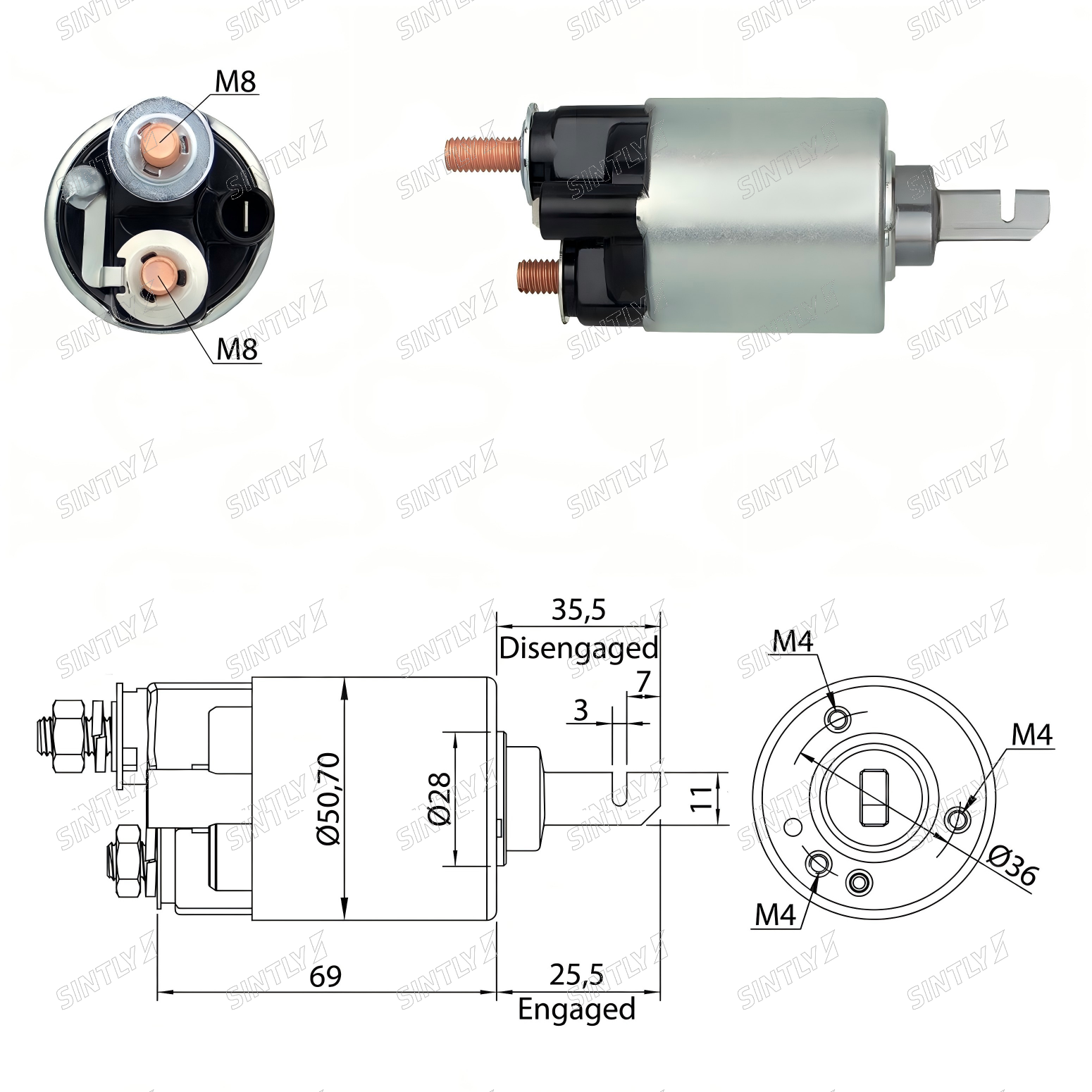 Starter Solenoid XTLSS606