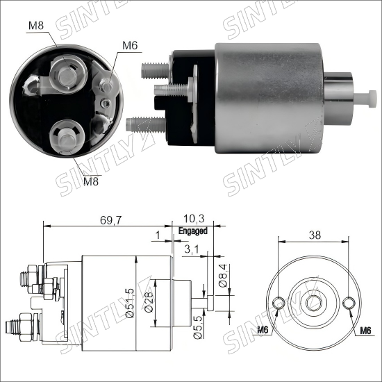 Starter Solenoid XTLSS1-996