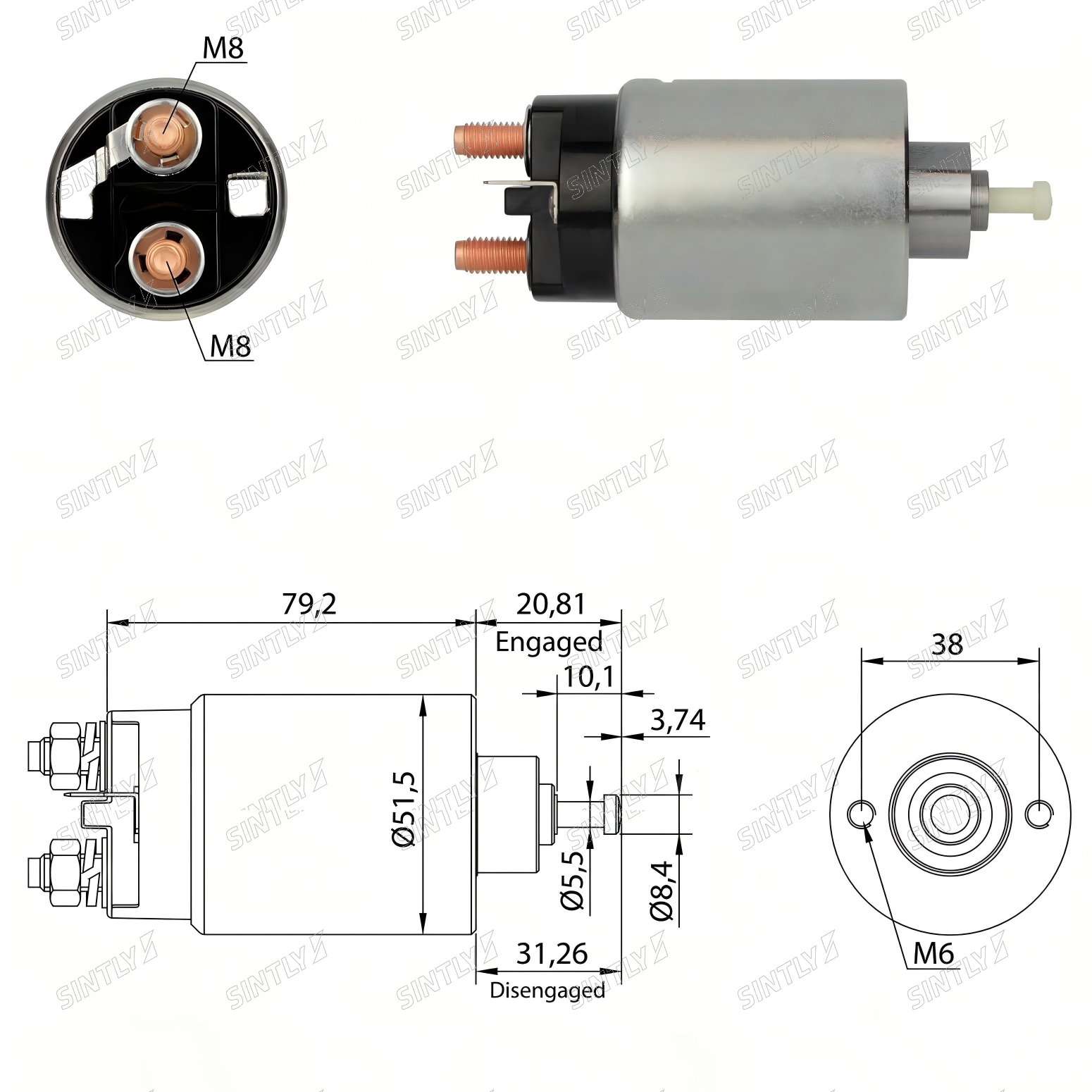 Starter Solenoid XTLSS760