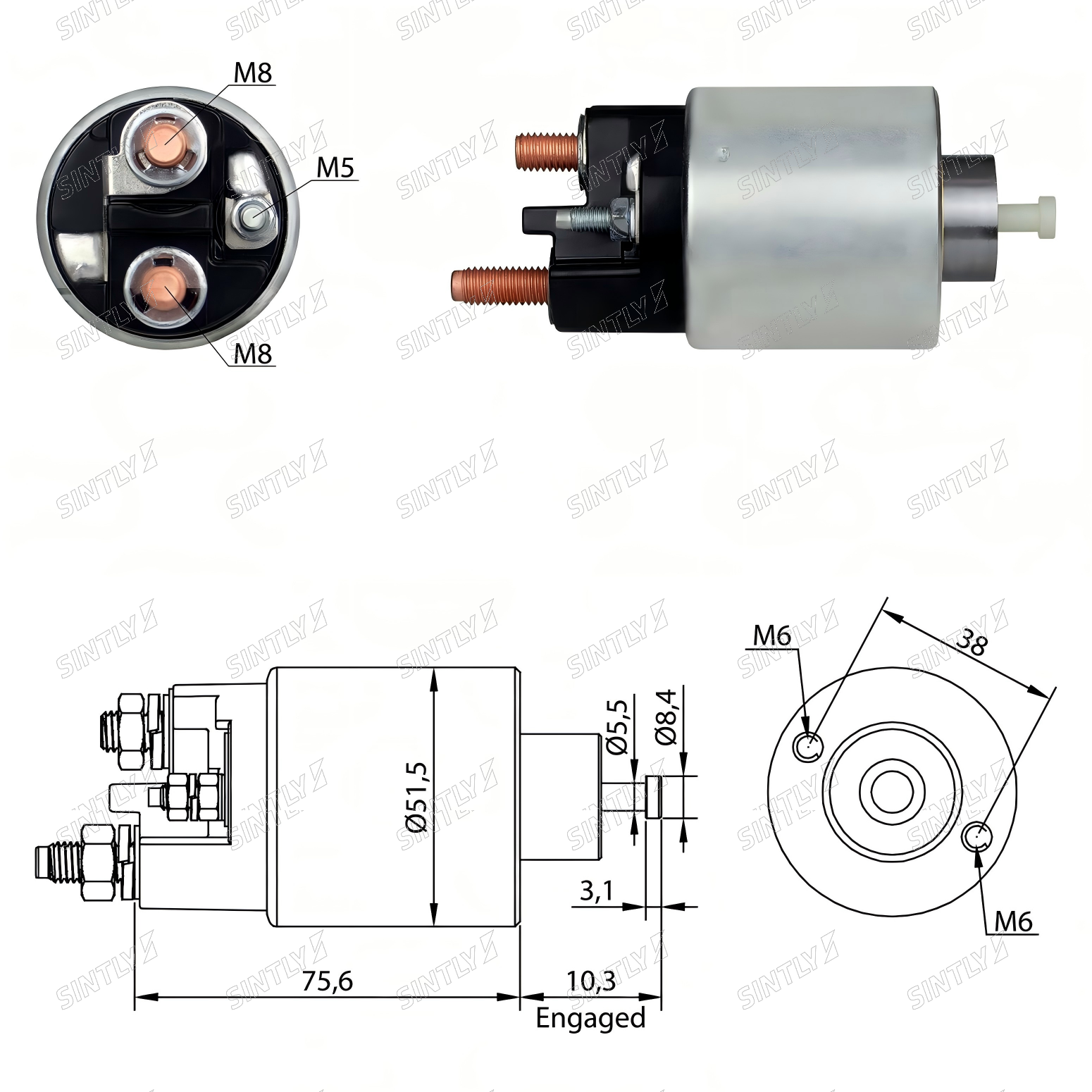 Starter Solenoid XTLSS995