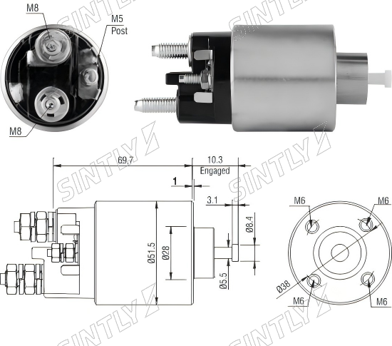 Starter Solenoid XTLSS8-995