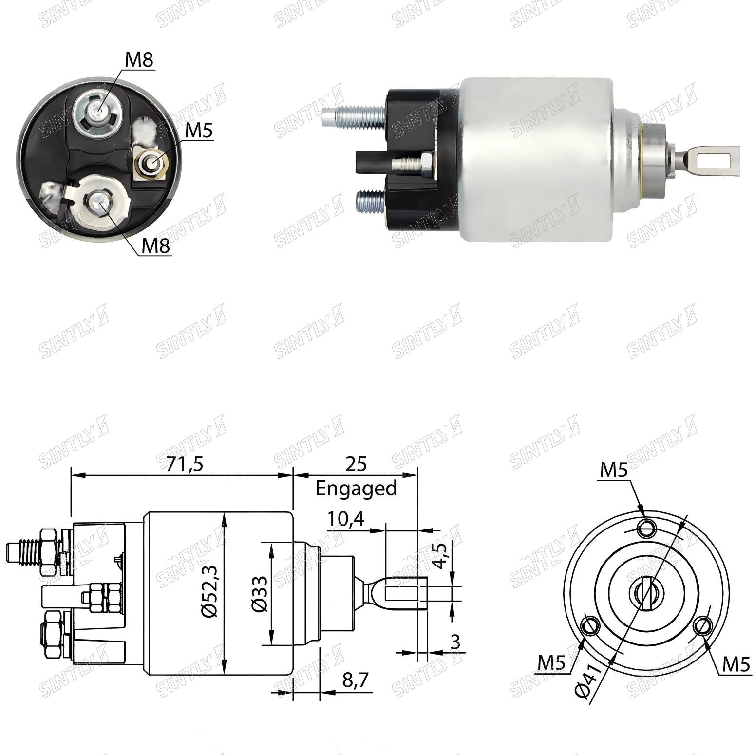 Starter Solenoid XTLSS376