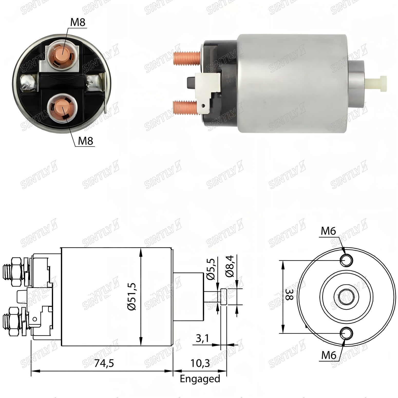 Starter Solenoid XTLSS790