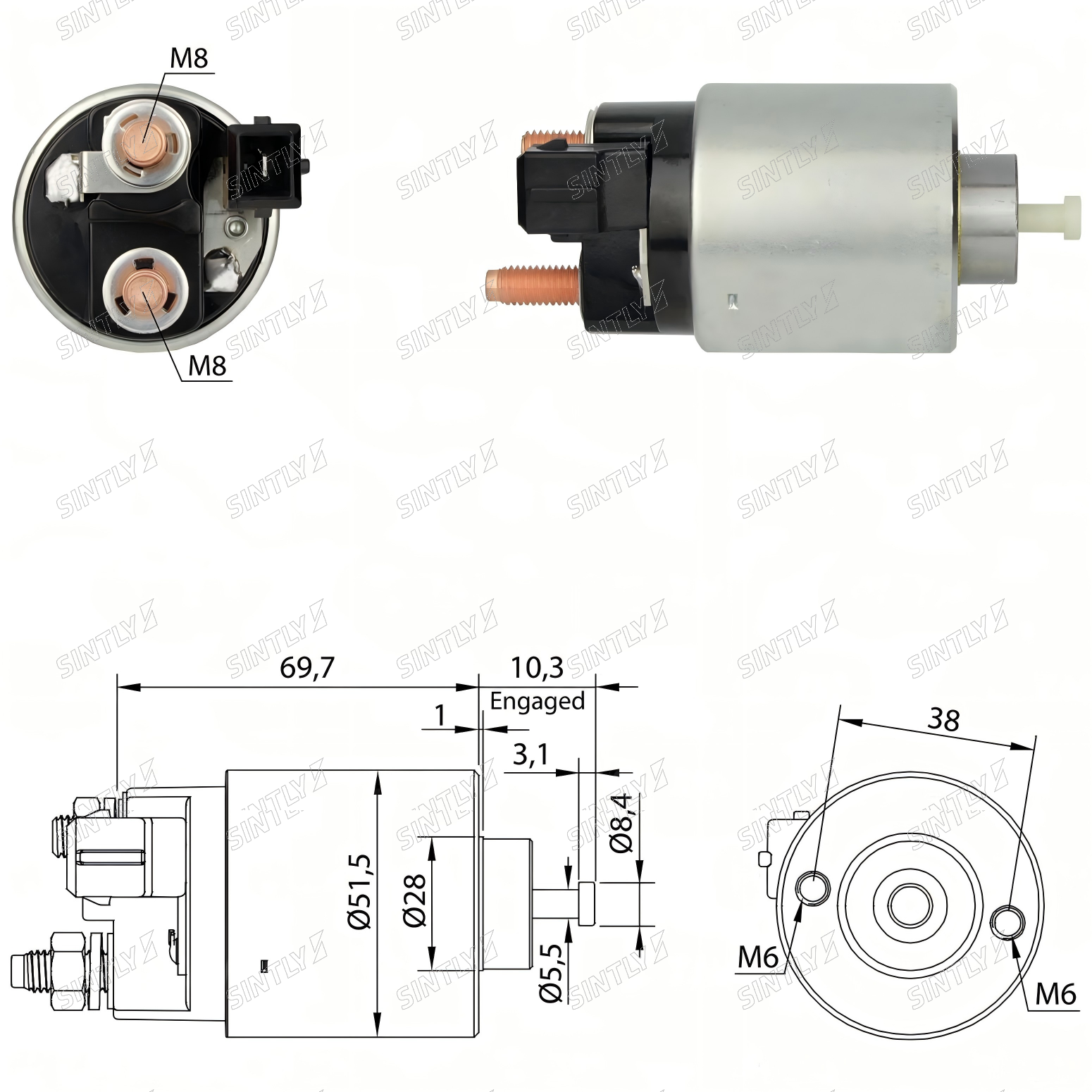 Starter Solenoid XTLSS996