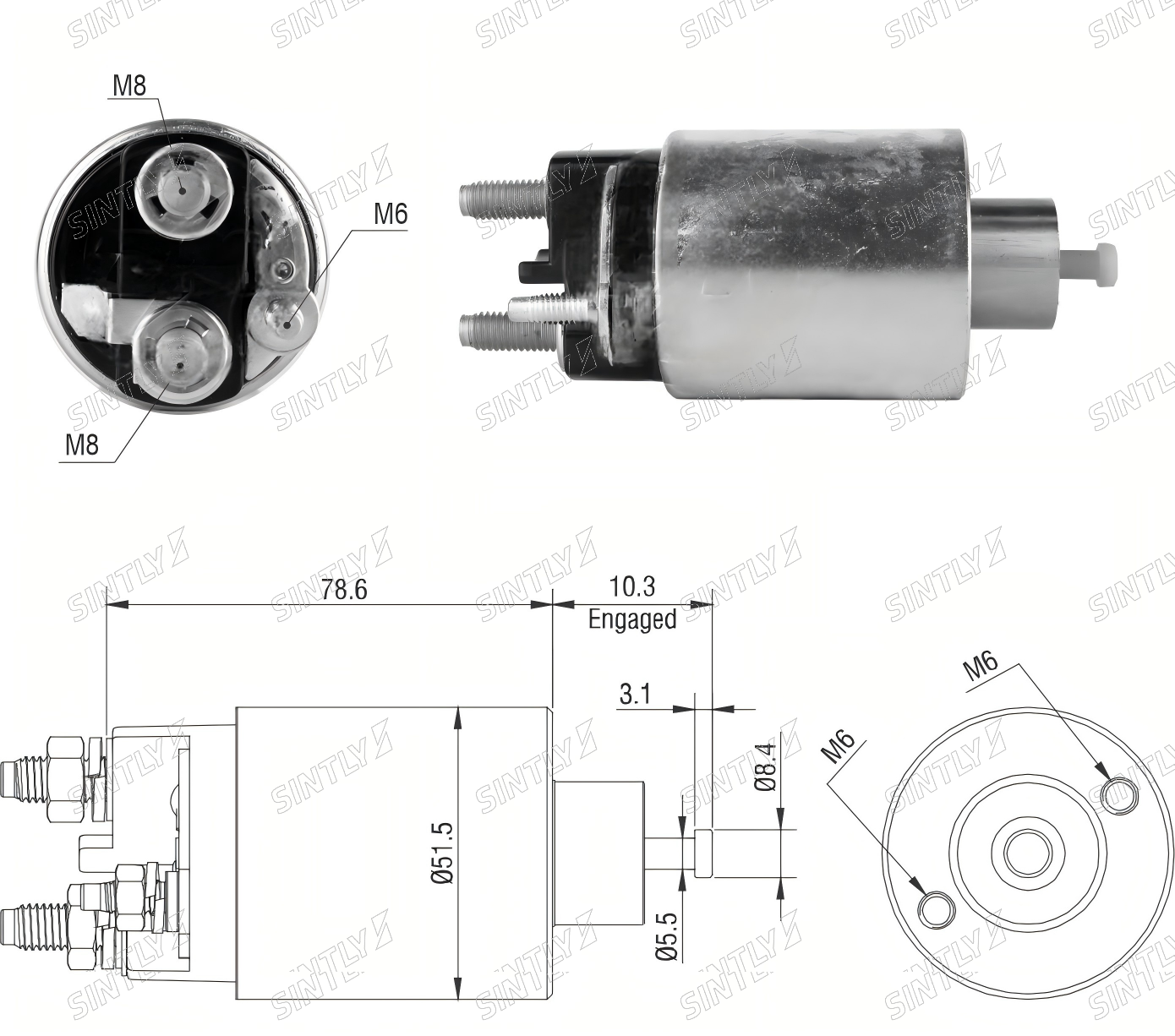 Starter Solenoid XTLSS3-795