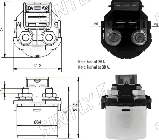 Starter Solenoid XTLSS103