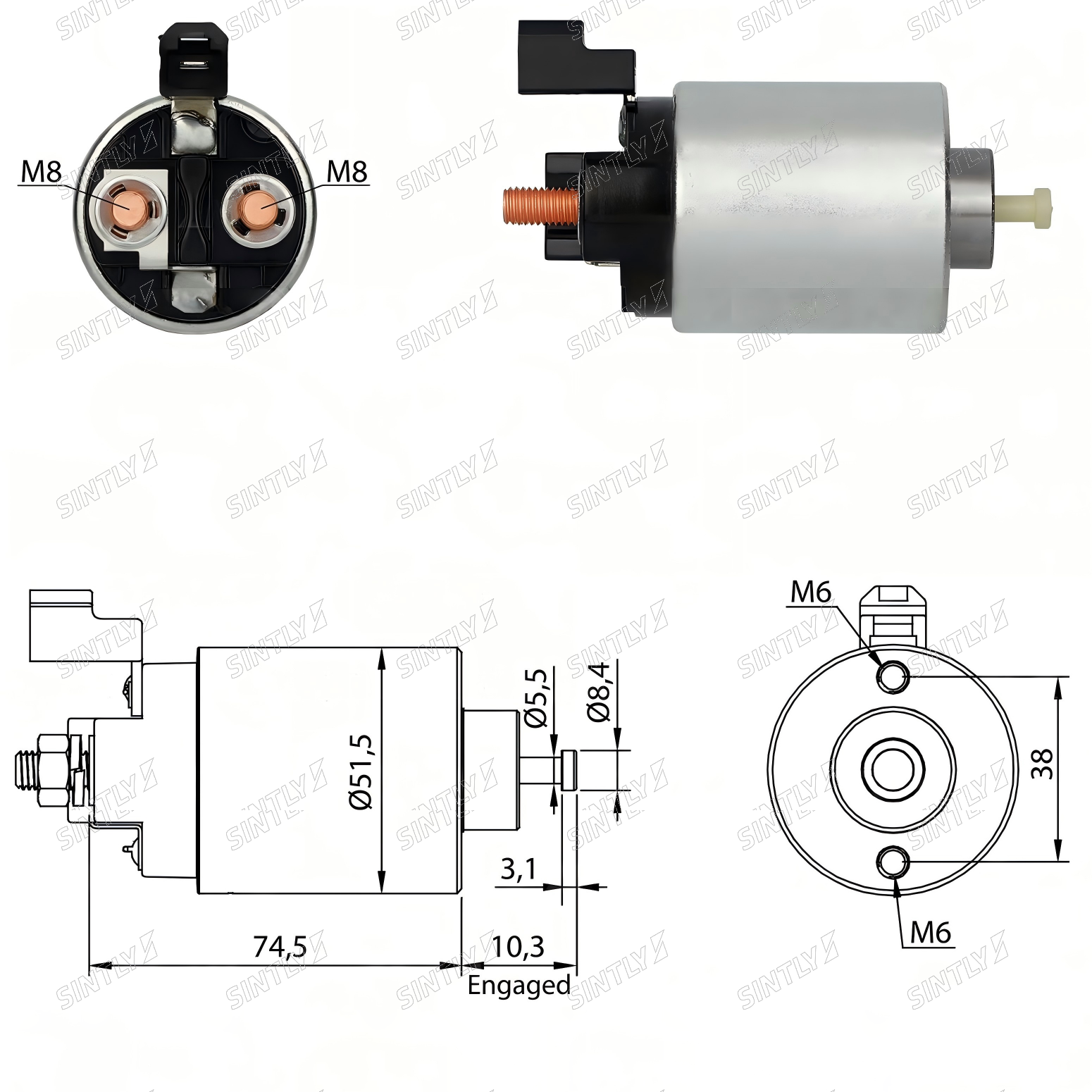 Starter Solenoid XTLSS992
