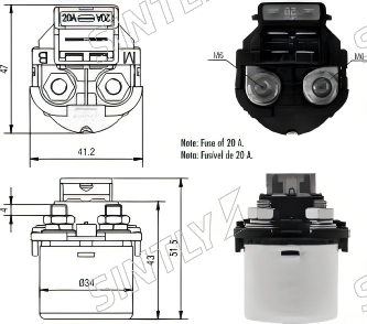 Starter Solenoid XTLSS112