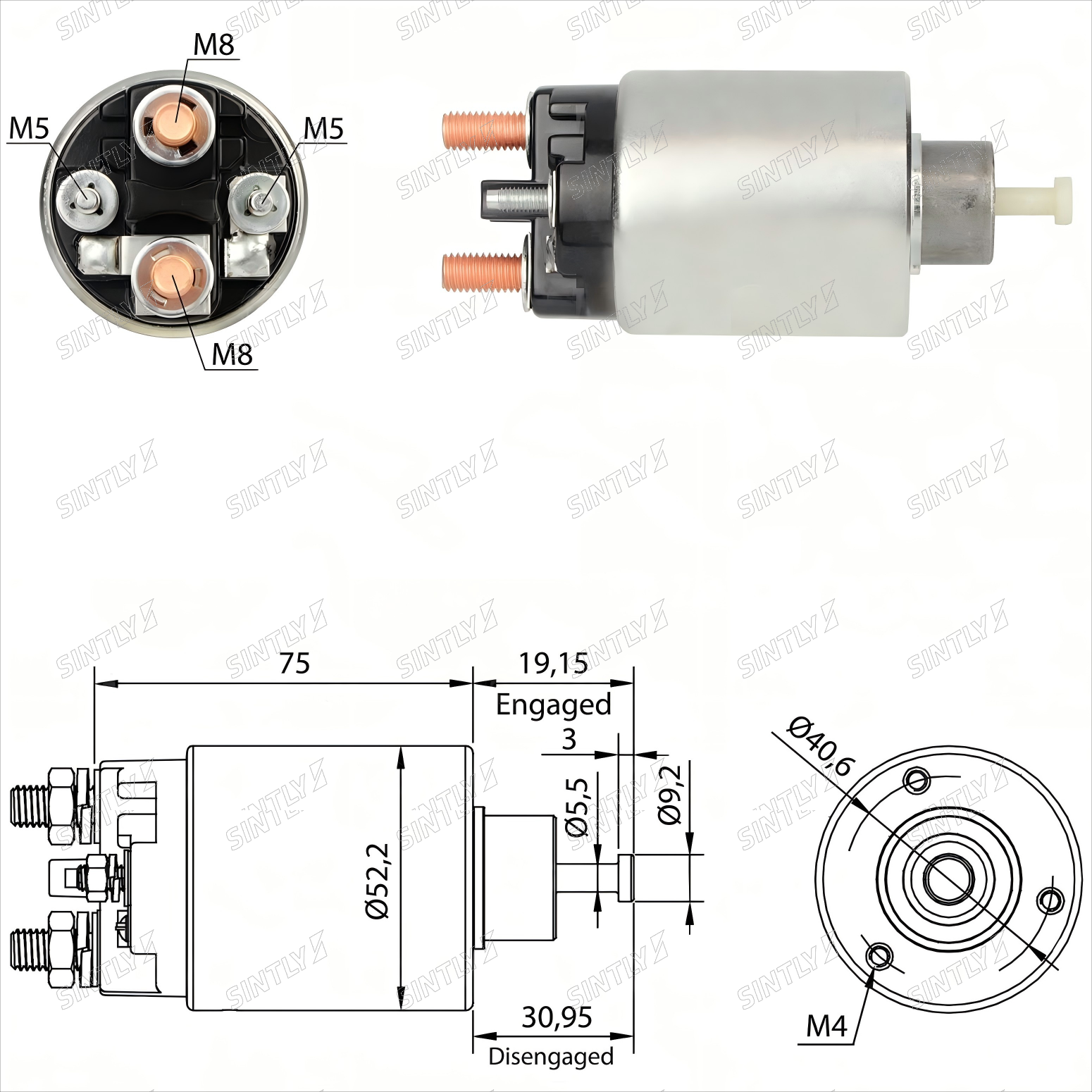 Starter Solenoid XTLSS1-860
