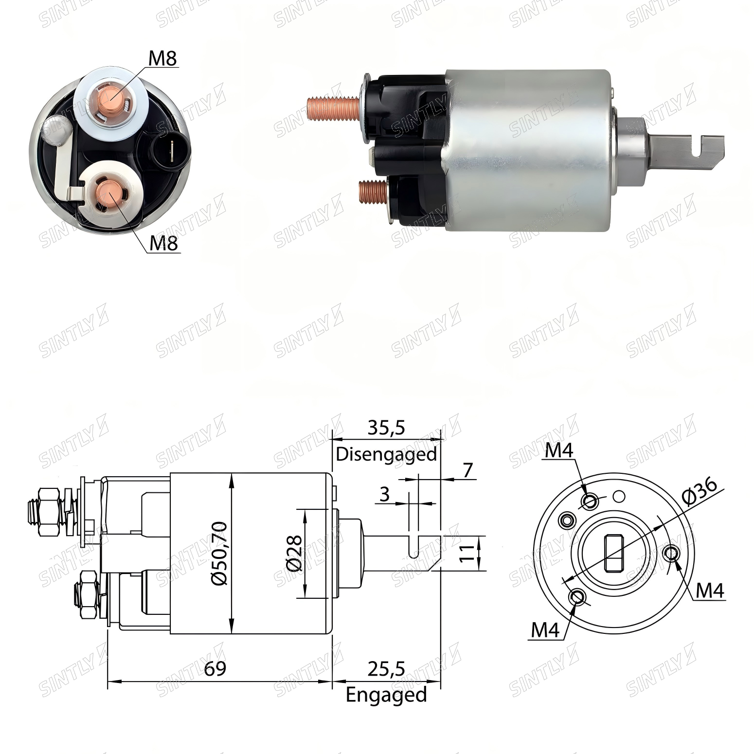 Starter Solenoid XTLSS607