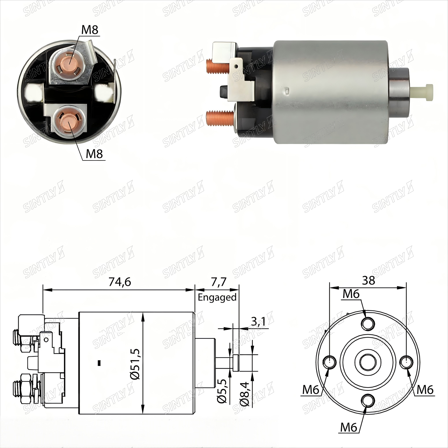 Starter Solenoid XTLSS4-698