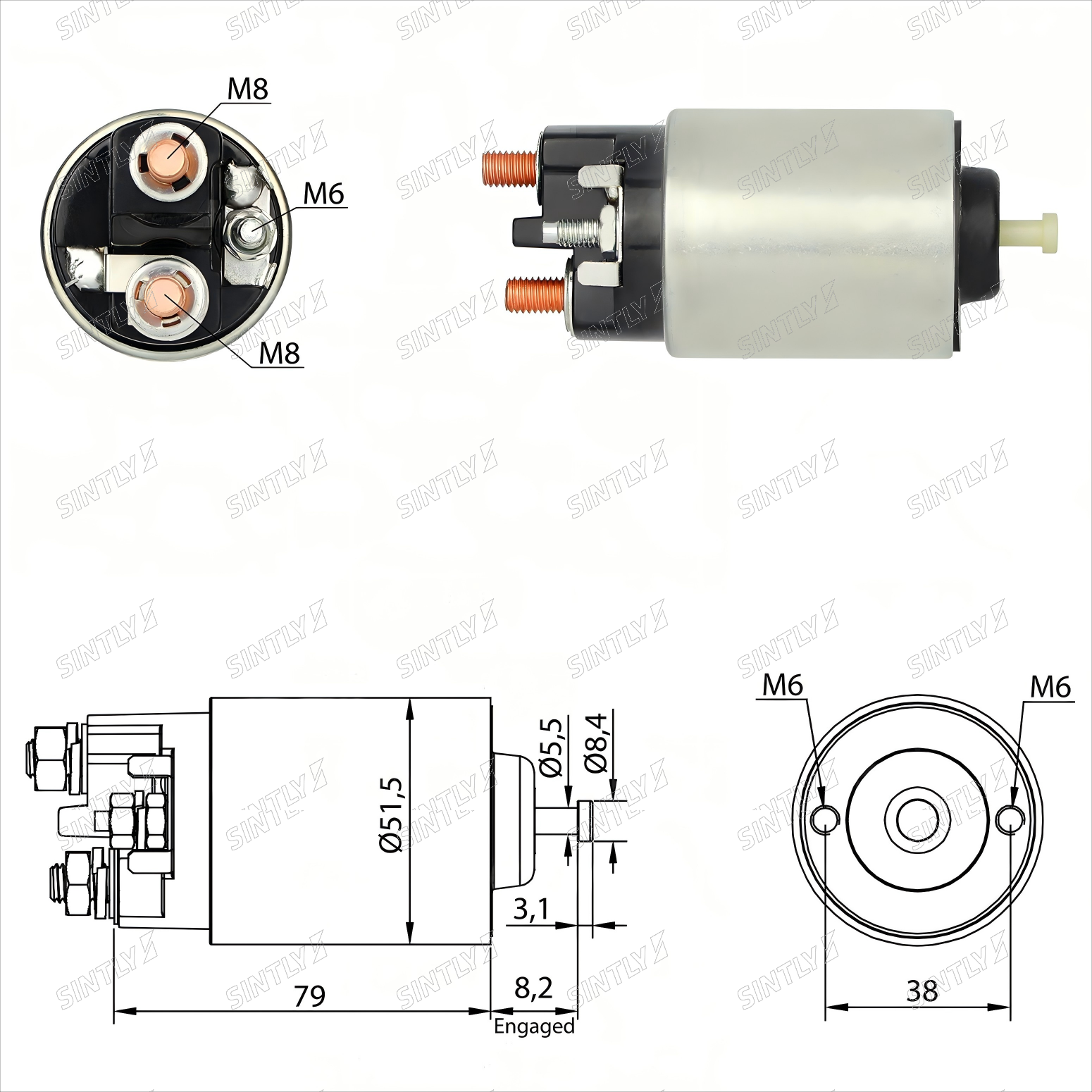 Starter Solenoid XTLSS3-993