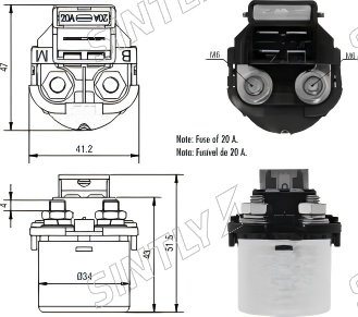Starter Solenoid XTLSS102