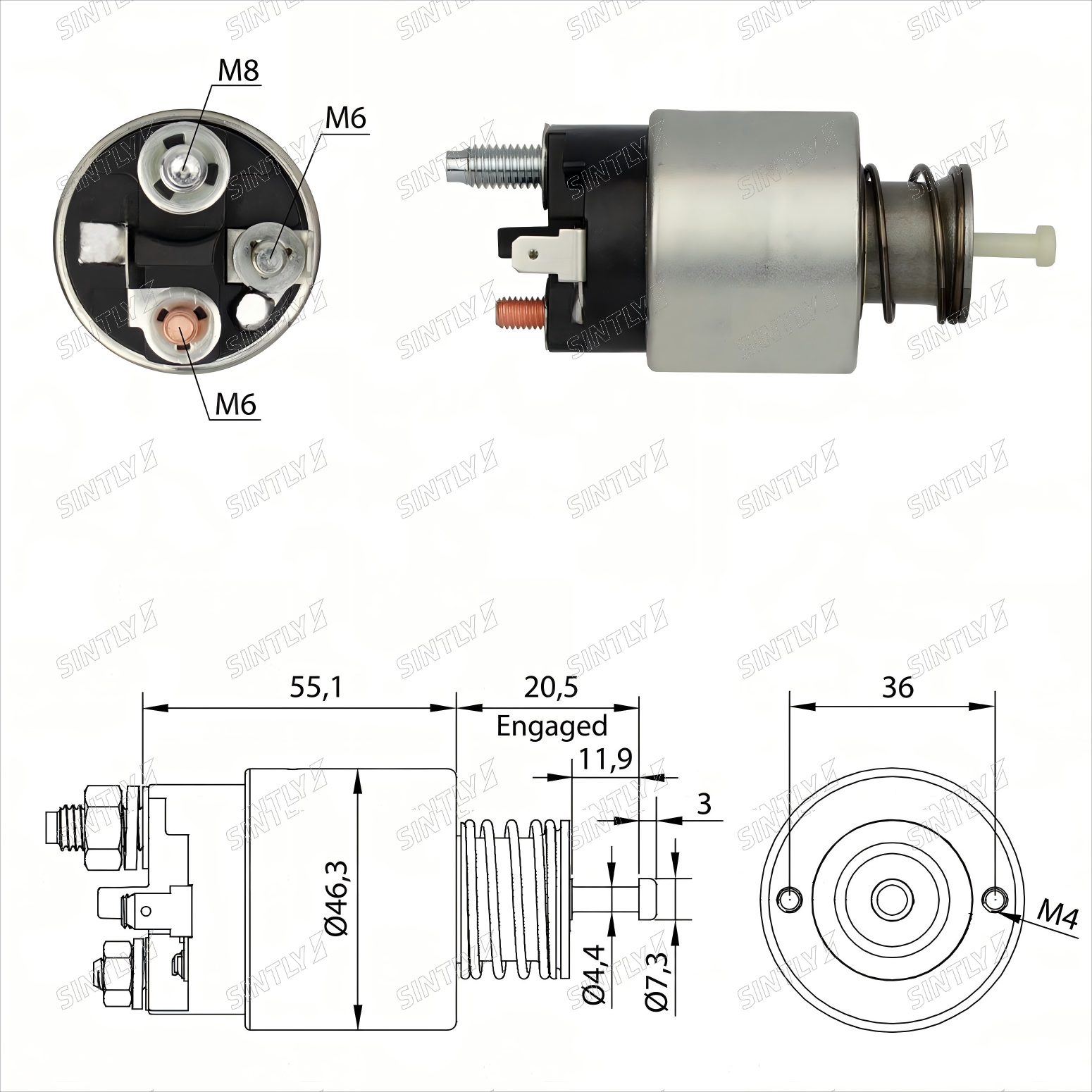 Starter Solenoid XTLSS3-261