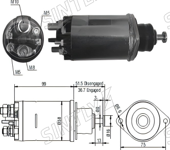 Starter Solenoid XTLSS808