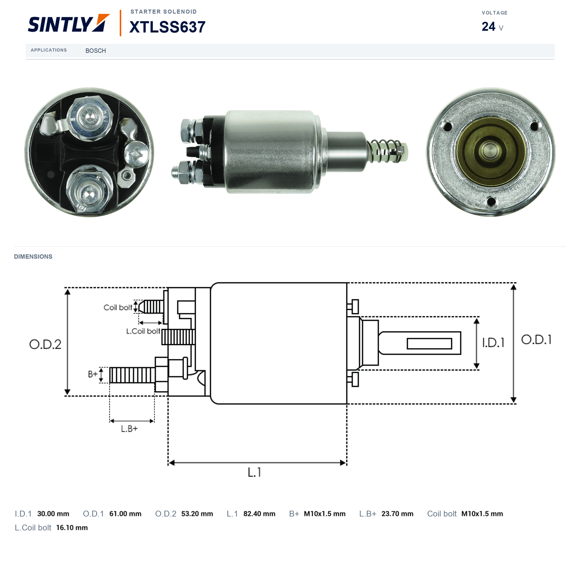 Starter Solenoid XTLSS637