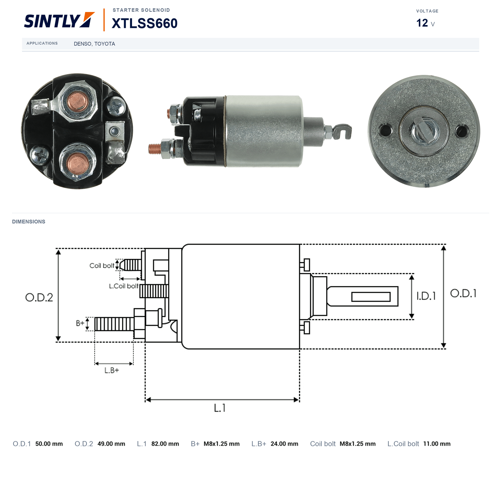 Starter Solenoid XTLSS660