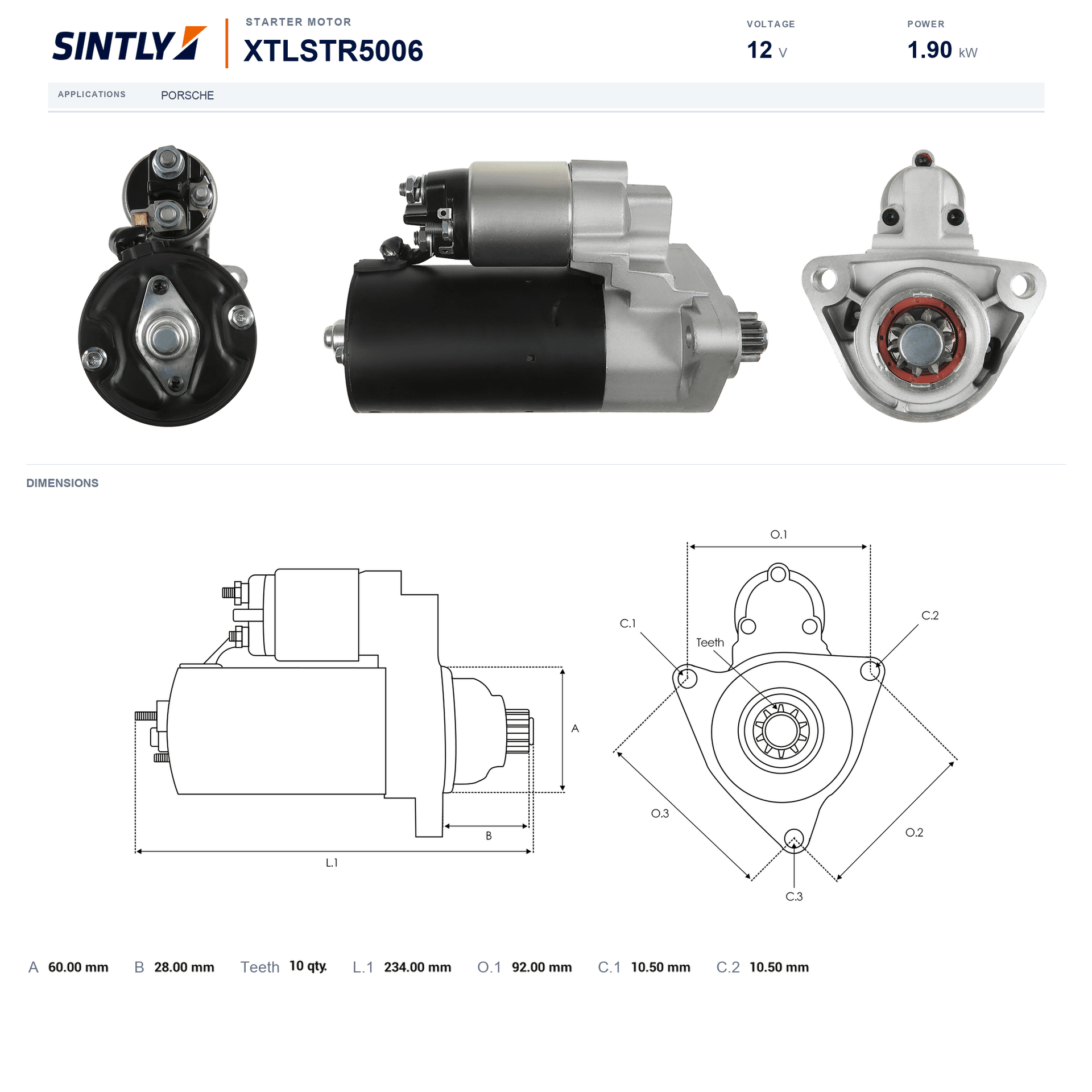 Starter XTLSTR5006