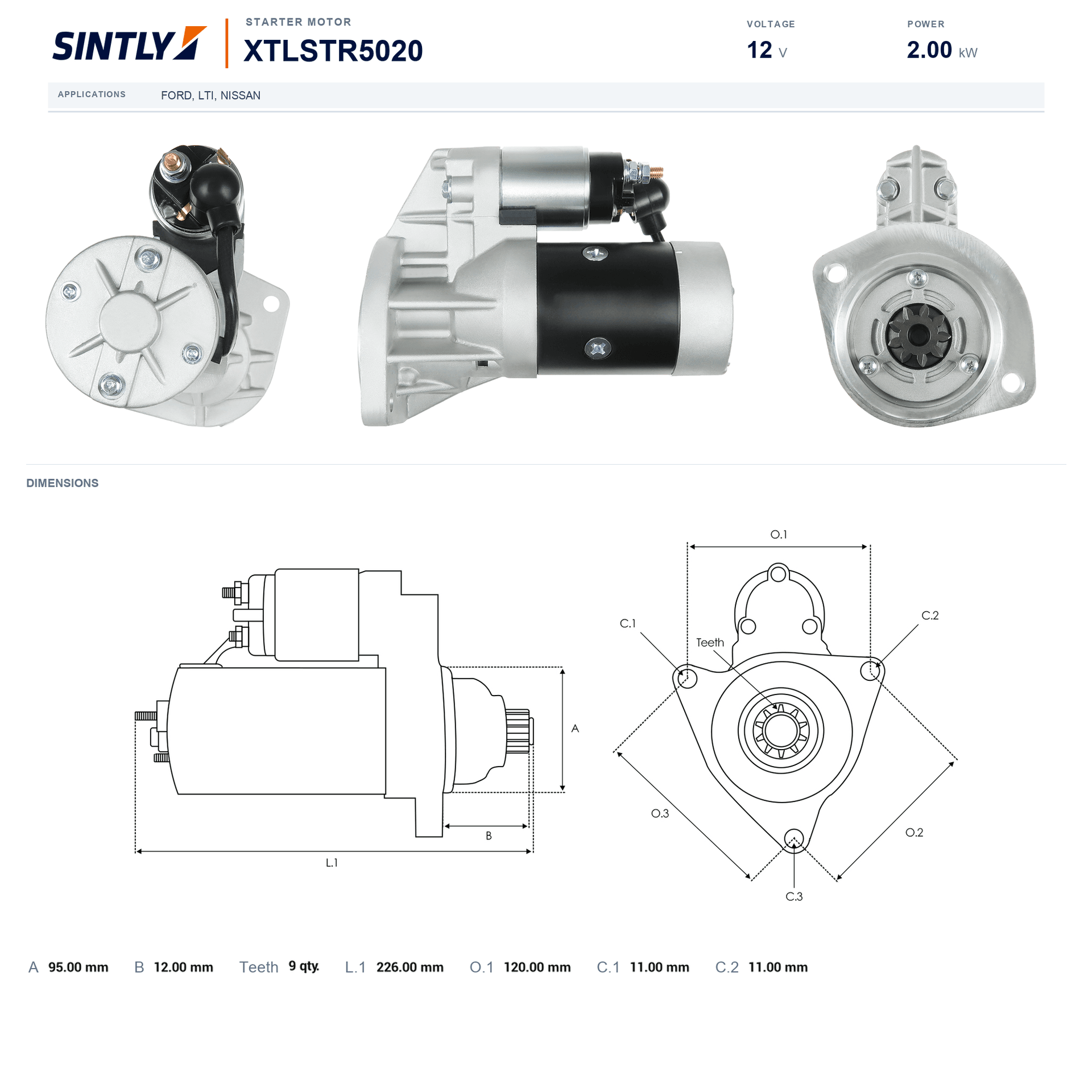 Starter XTLSTR5020