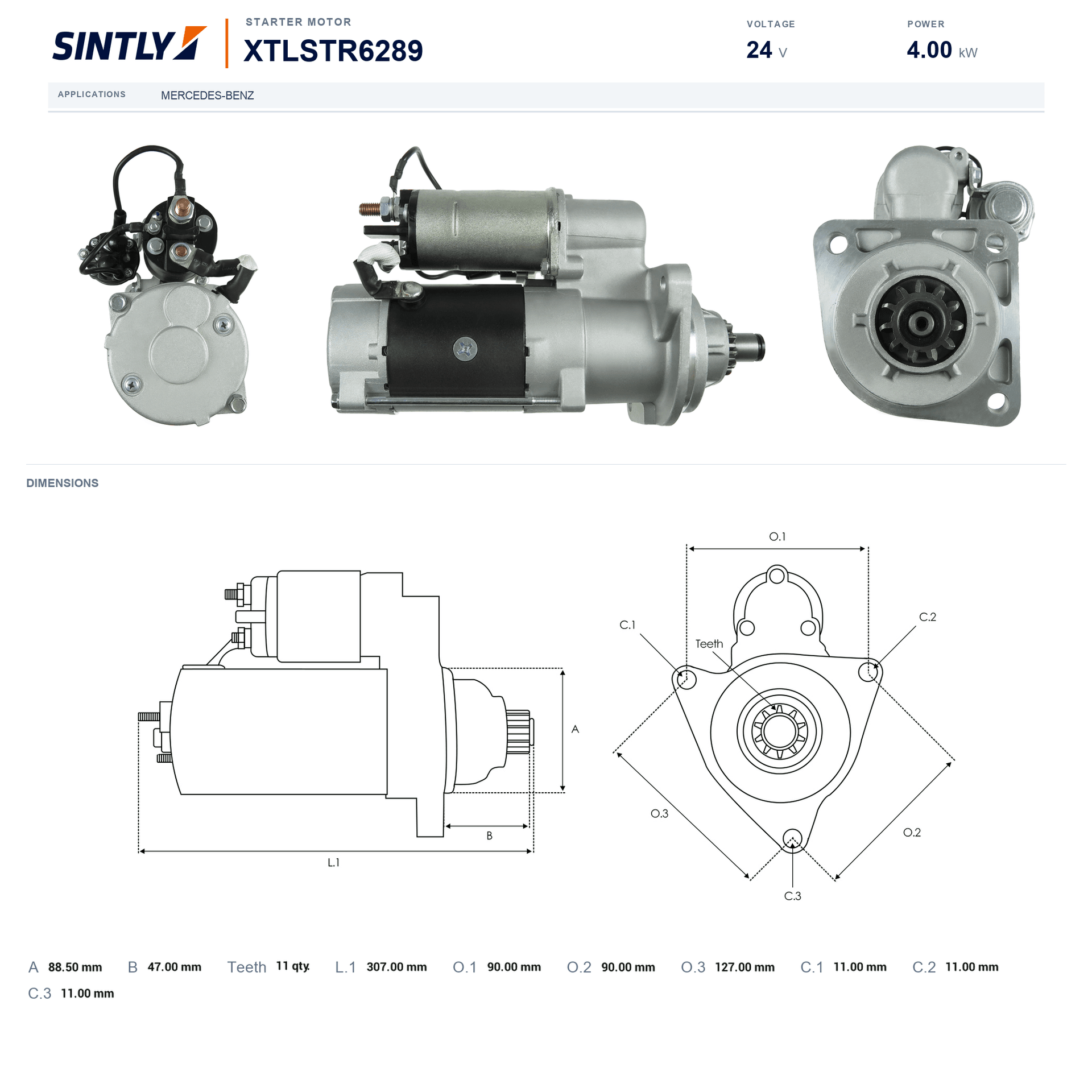 Starter XTLSTR6289