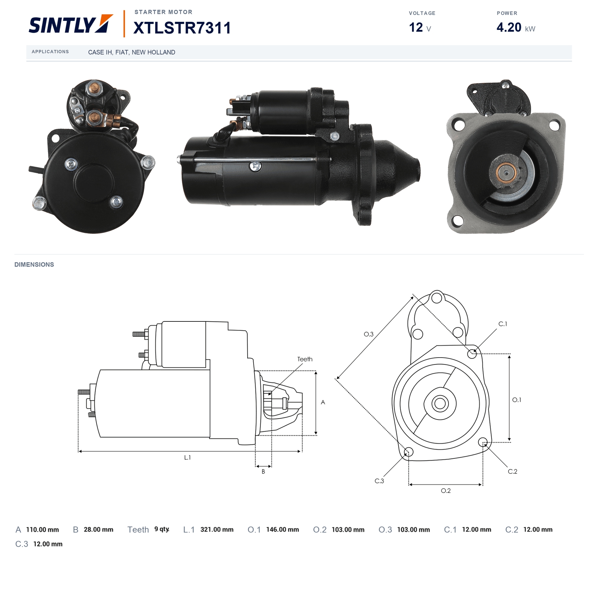 Starter XTLSTR7311