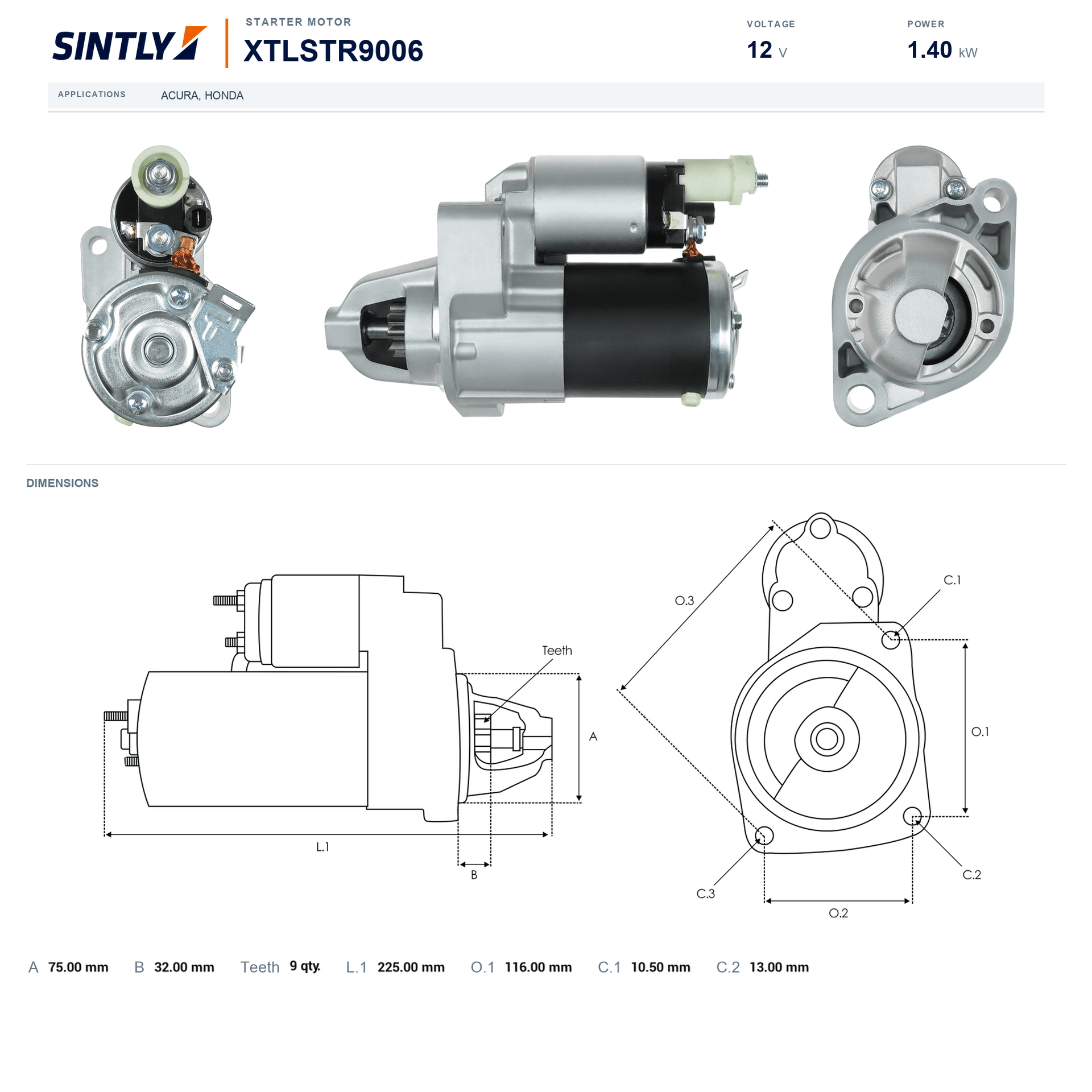 Starter XTLSTR9006