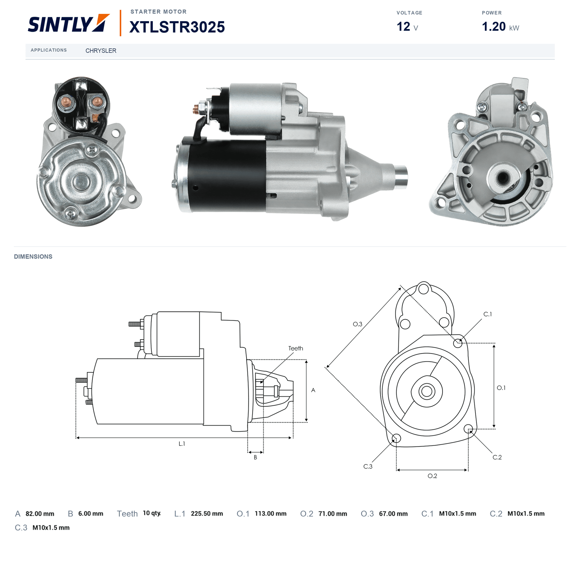 Starter XTLSTR3025