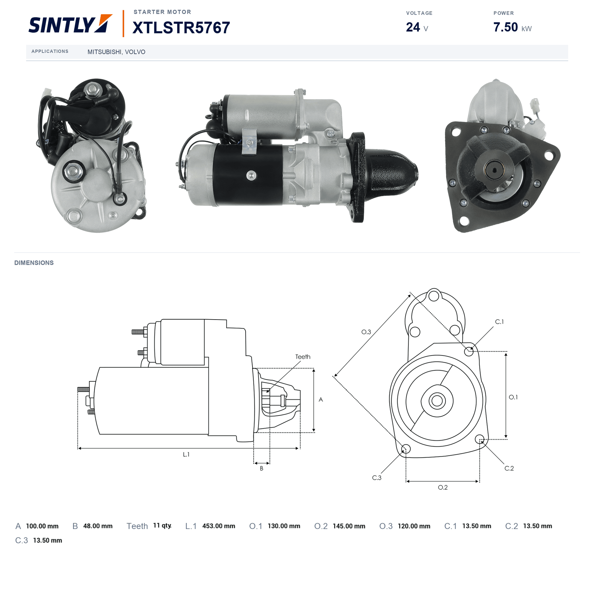 Starter XTLSTR5767