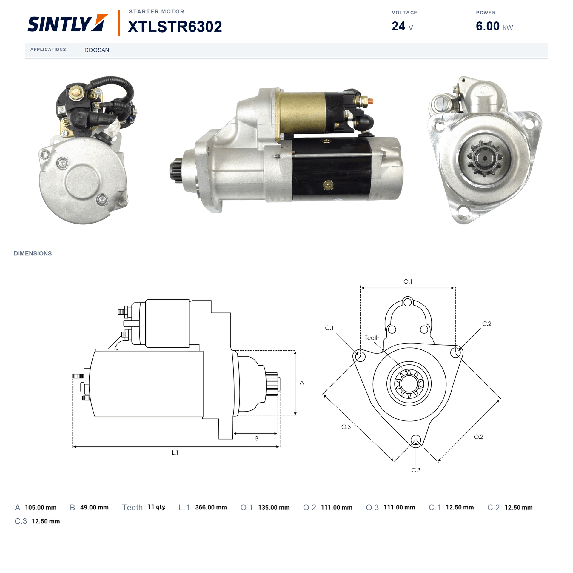 Starter XTLSTR6302