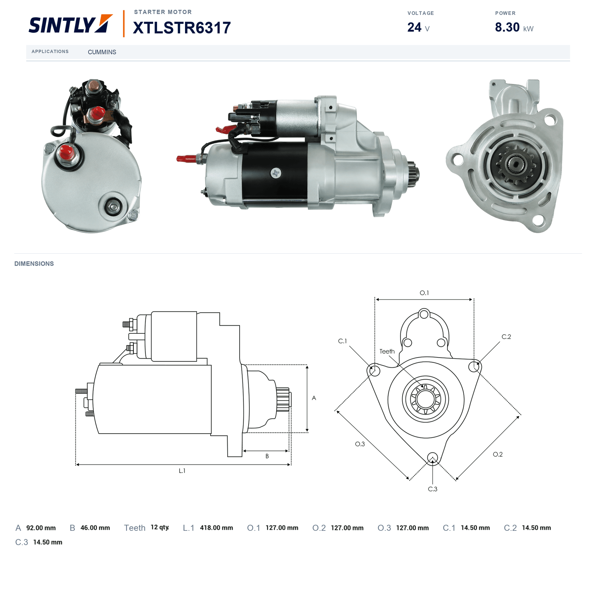 Starter XTLSTR6317