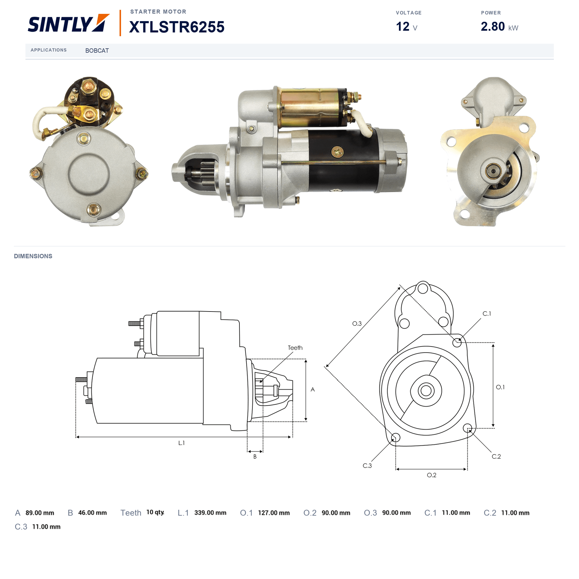 Starter XTLSTR6255