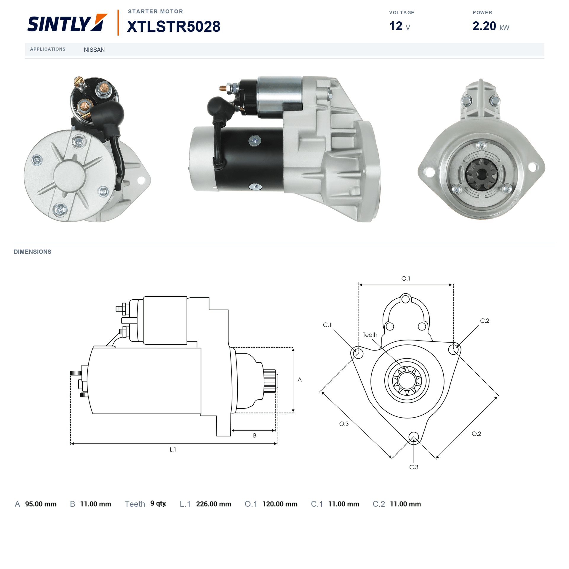 Starter XTLSTR5028