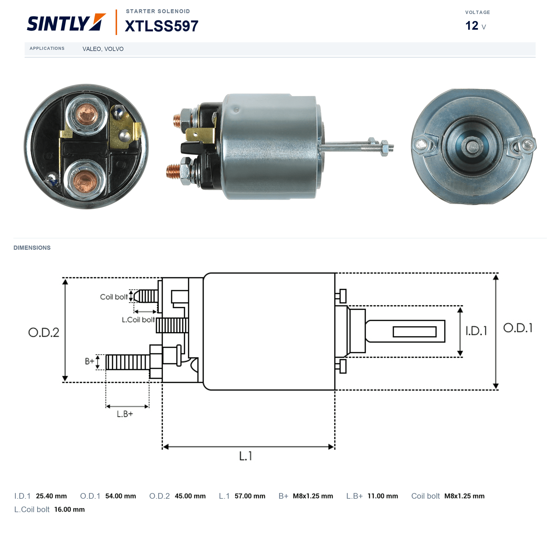 Starter Solenoid XTLSS597