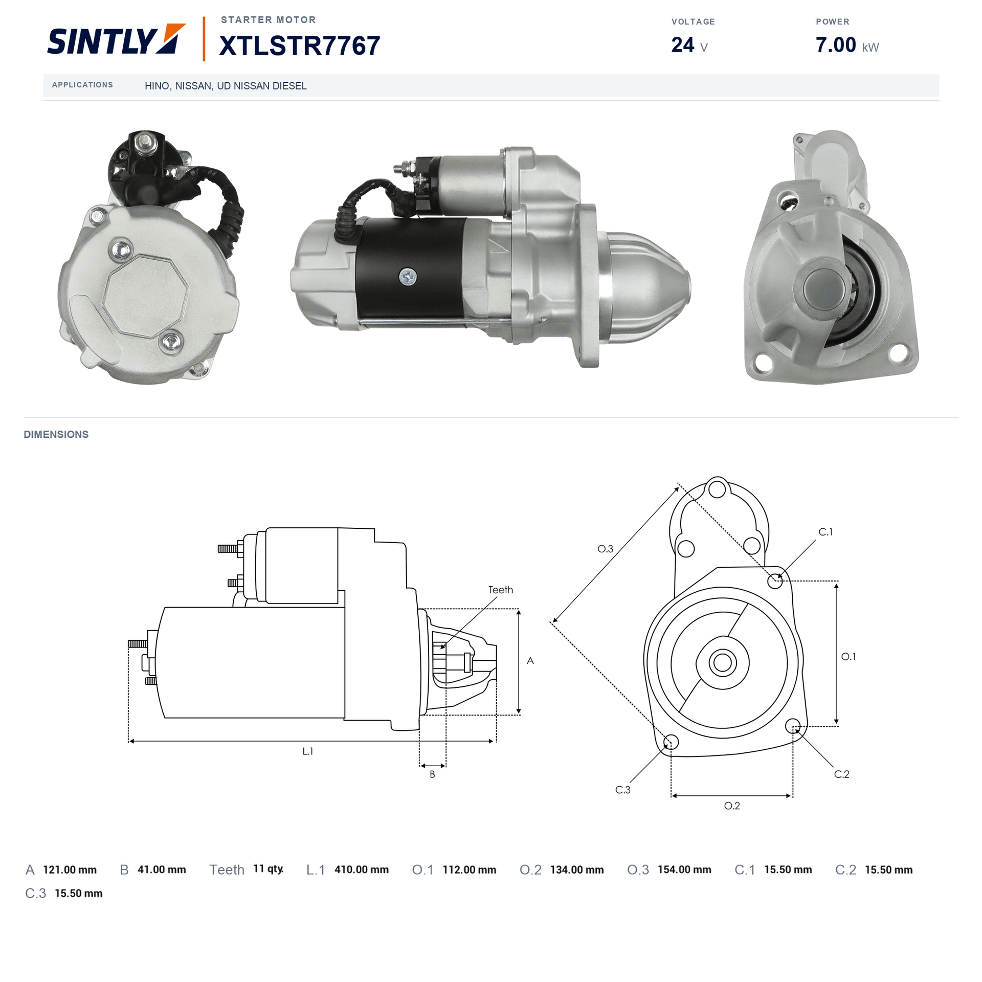 Starter XTLSTR7767