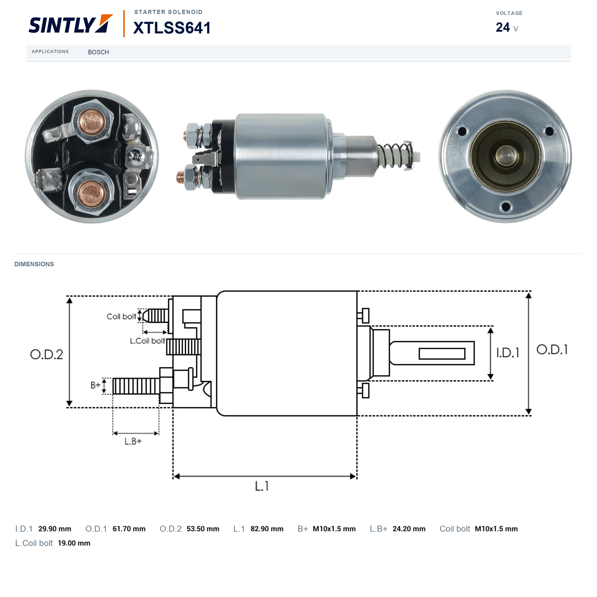 Starter Solenoid XTLSS641