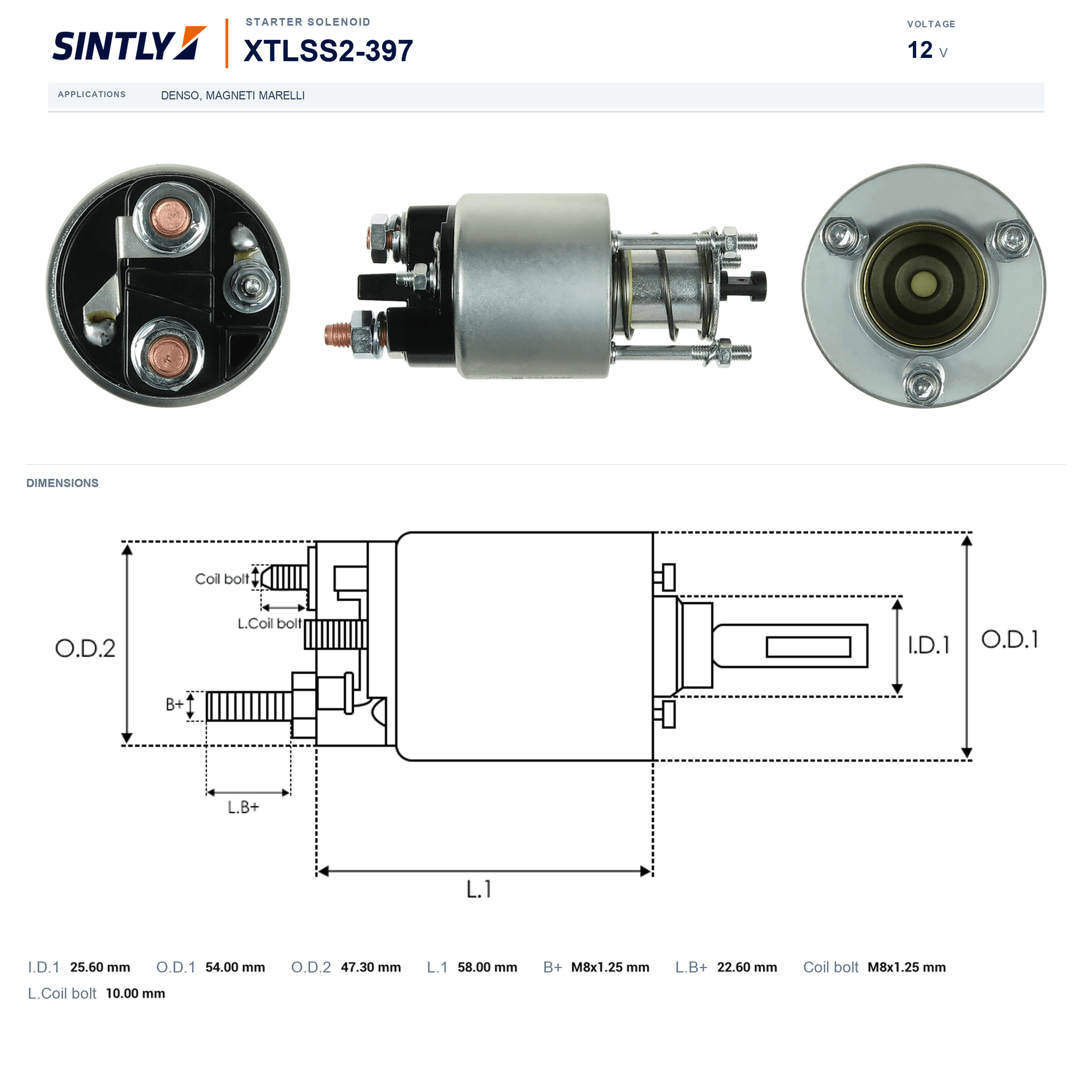 Starter Solenoid XTLSS2-397