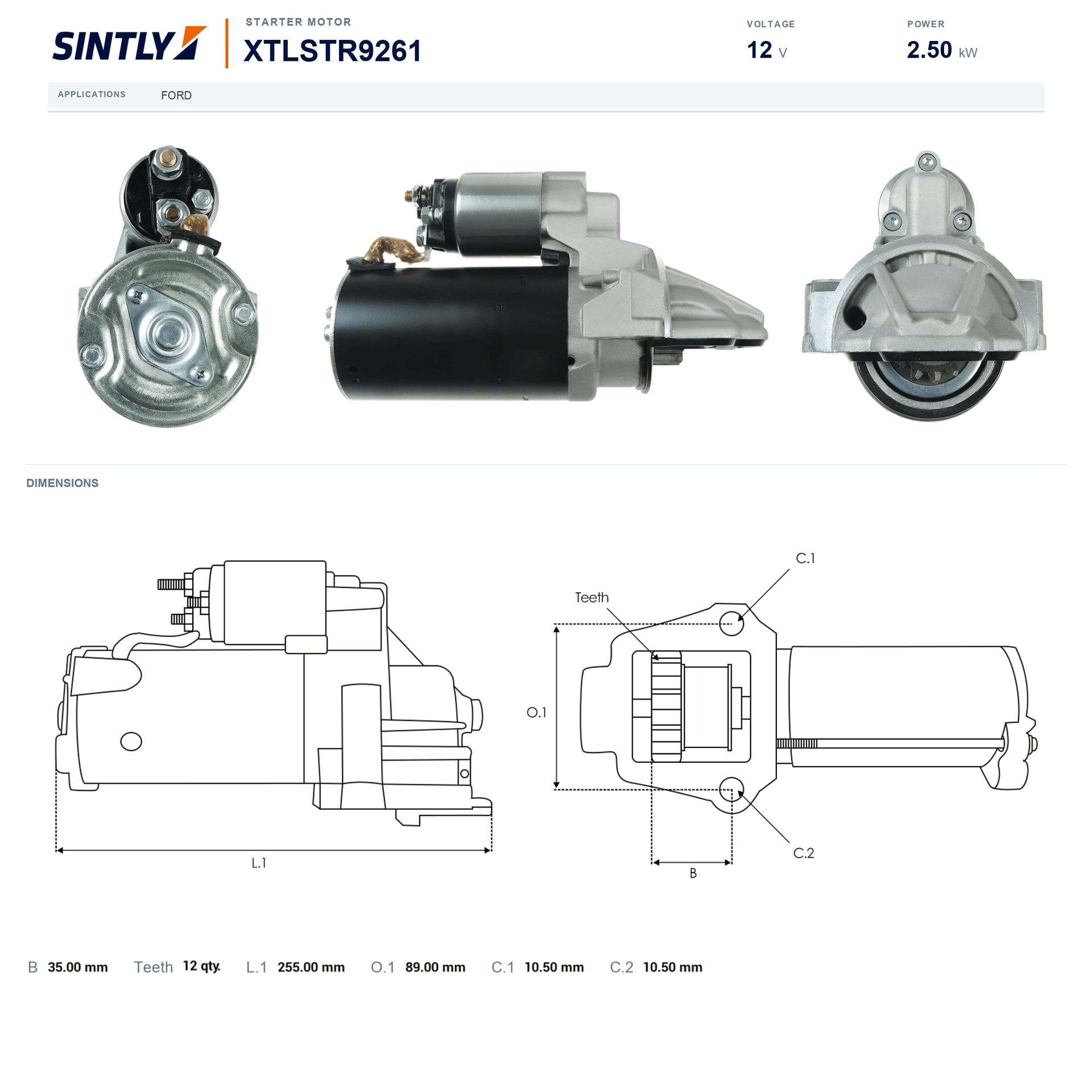 Starter XTLSTR9261