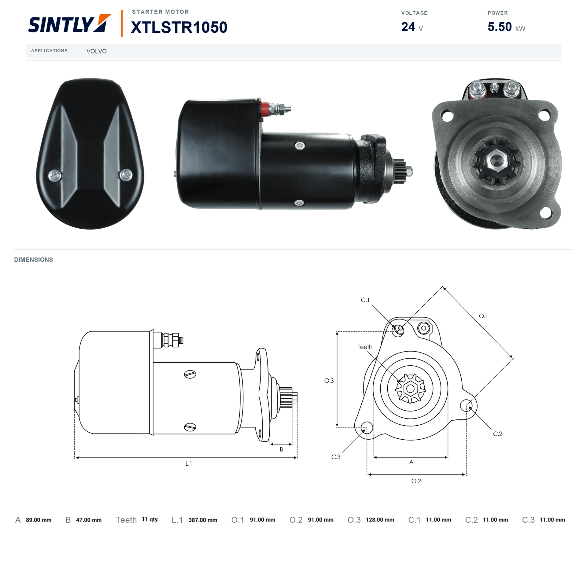 Starter XTLSTR1050