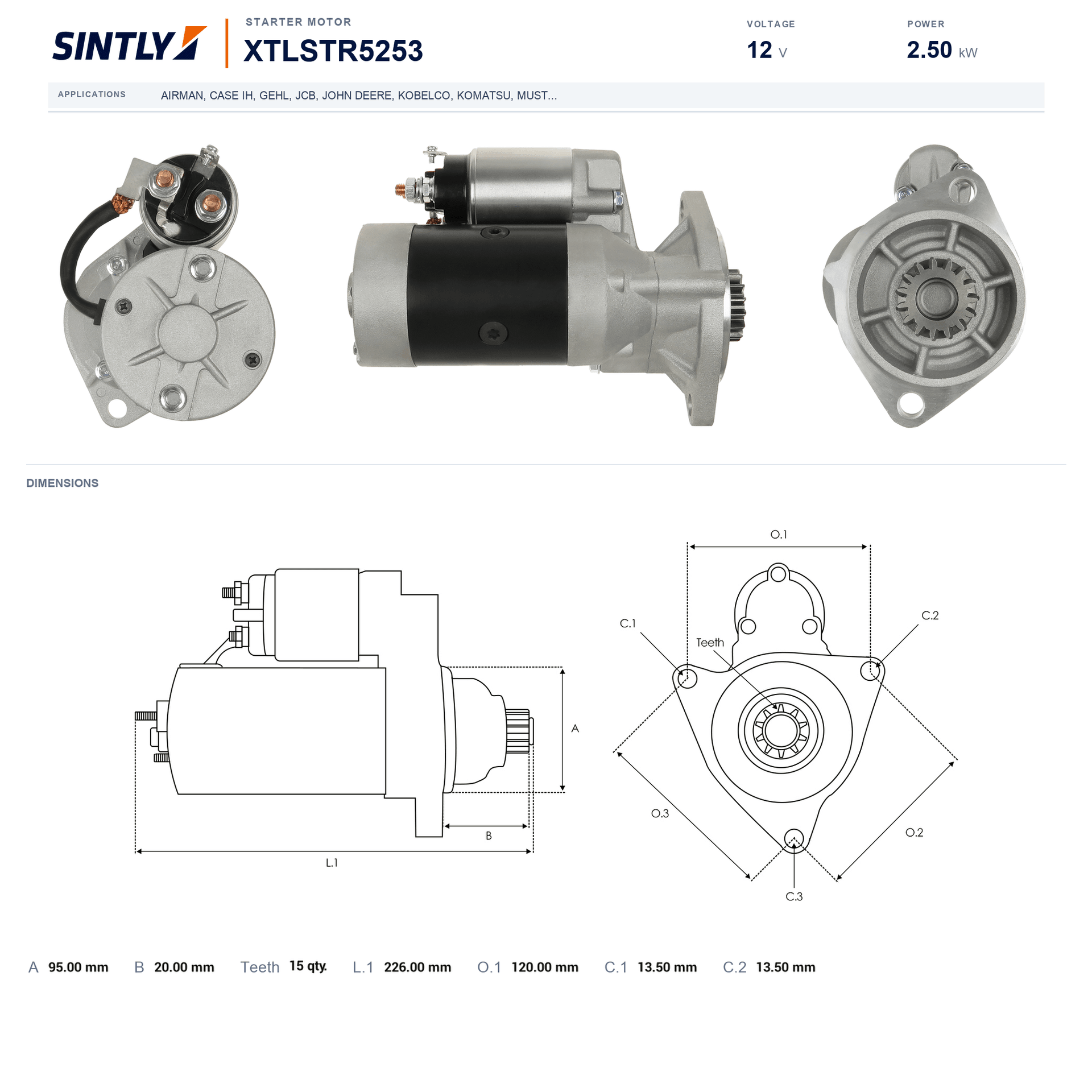 Starter XTLSTR5253