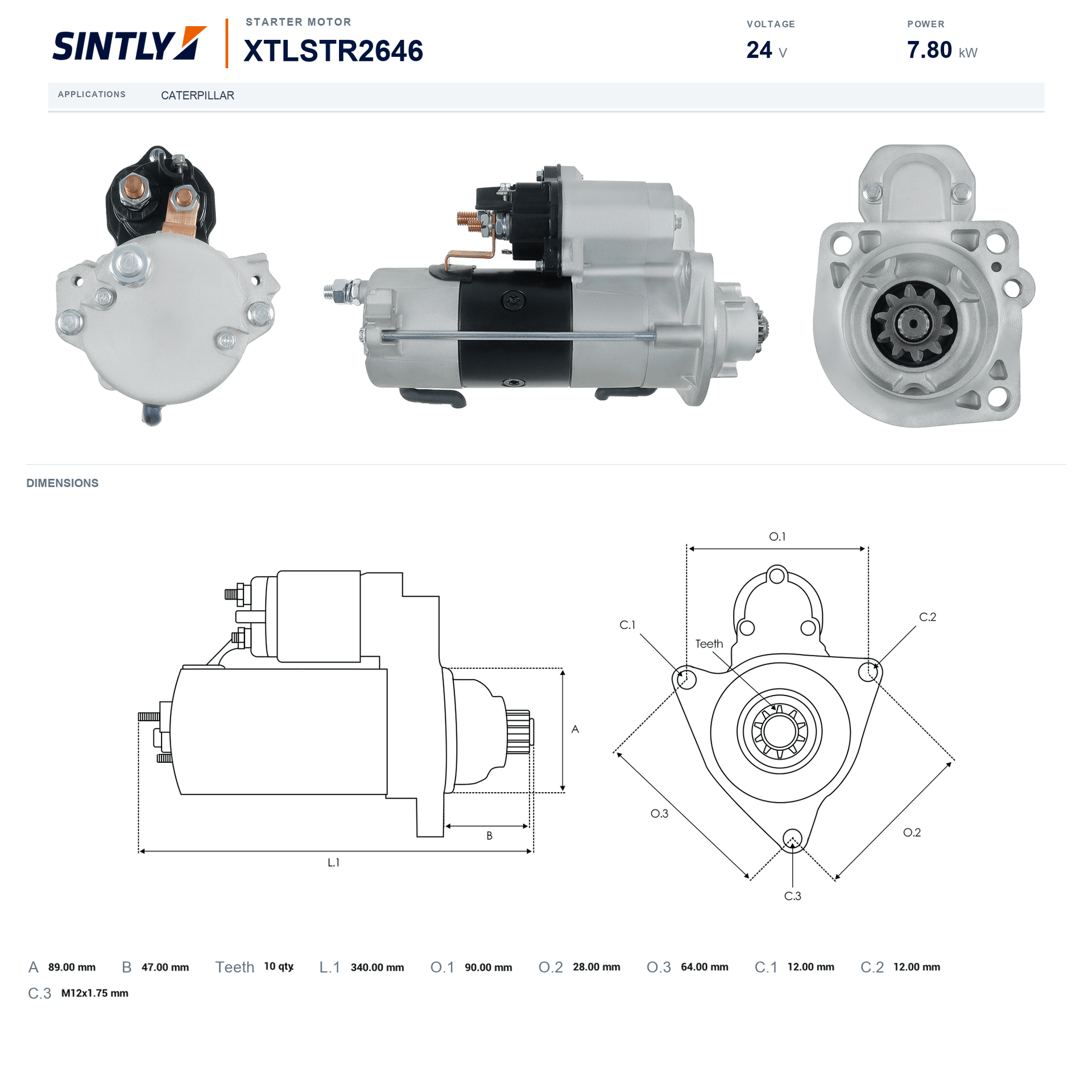 Starter XTLSTR2646