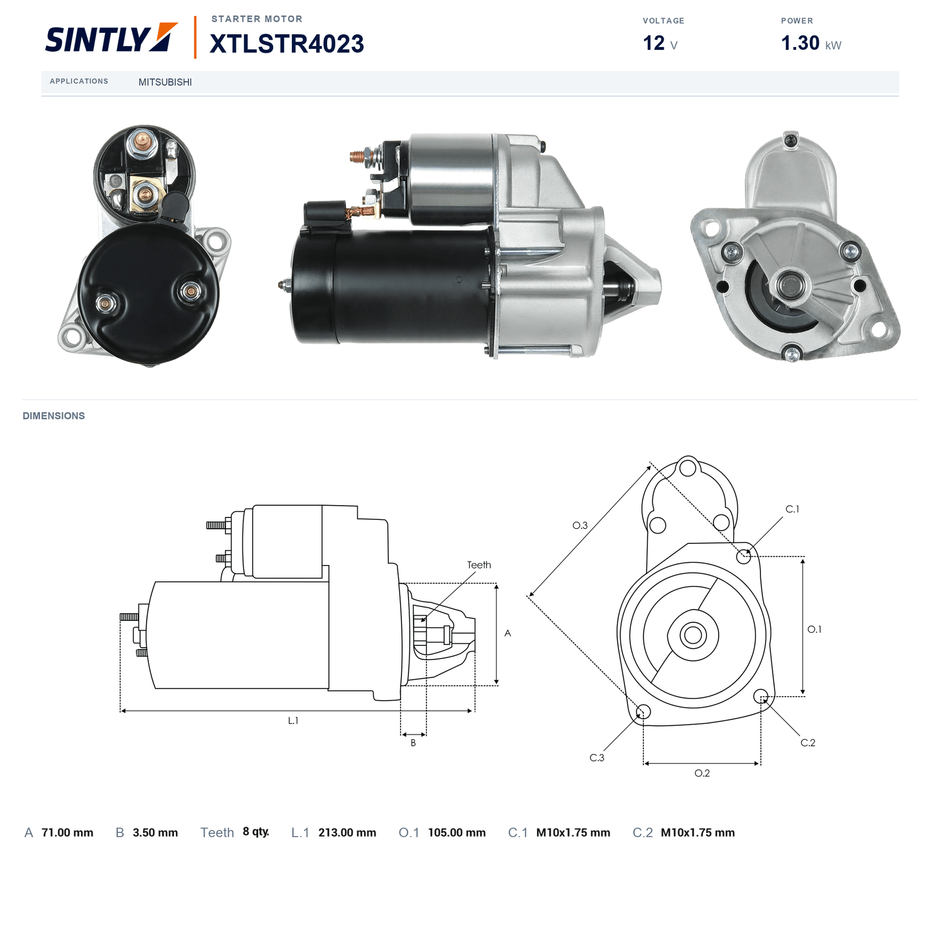 Starter XTLSTR4023