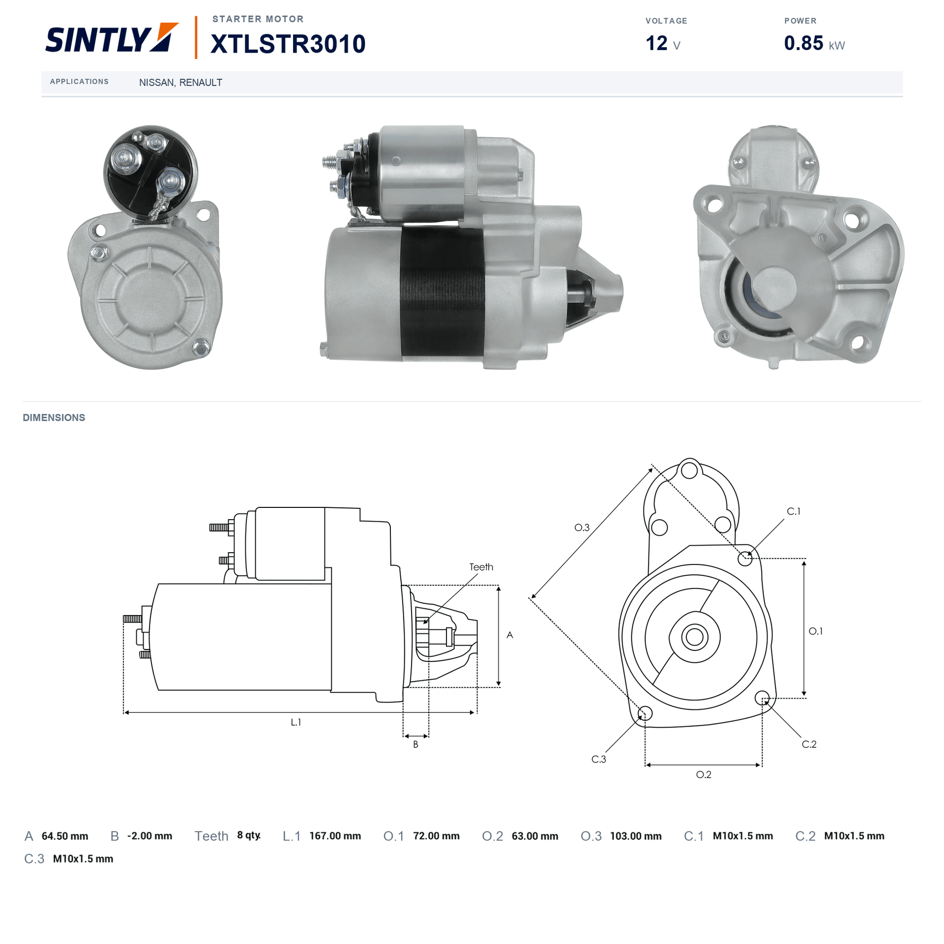 Starter XTLSTR3010